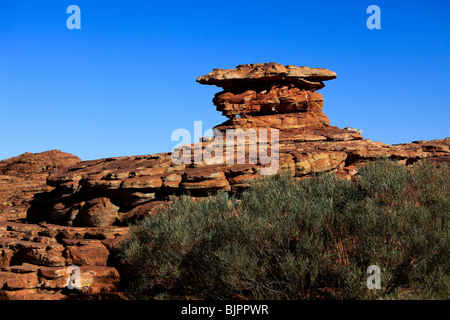 Kings Canyon ist in der George Gill Reichweite des Watarrka National Park in Australien. Stockfoto