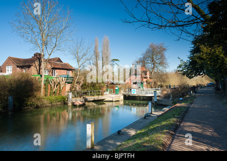 Sonning-Sperre auf Fluß Themse, Sonning, Berkshire, Großbritannien Stockfoto