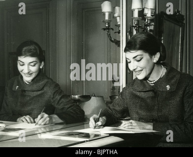 MARIA CALLAS - American-griechische Sopranistin über 1953 Stockfoto