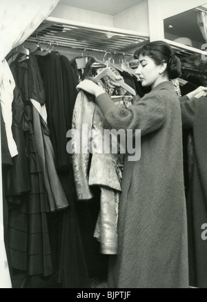 MARIA CALLAS - American-griechische Sopranistin über 1952 Stockfoto
