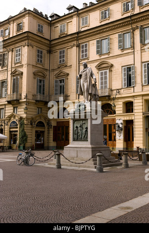 Italien, Piemont, Turin, Torino Piazza Carignano Stockfoto