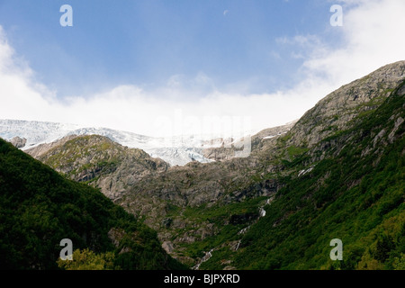 Folgefonna, der 3. größte Gletscher in Norwegen. Stockfoto