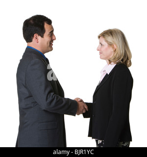 Zwei Geschäftsleute in Diskussion Stockfoto