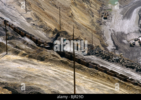 Utah USA Kennecott Bingham Kupfermine die tiefste Tagebaumine der Welt Stockfoto