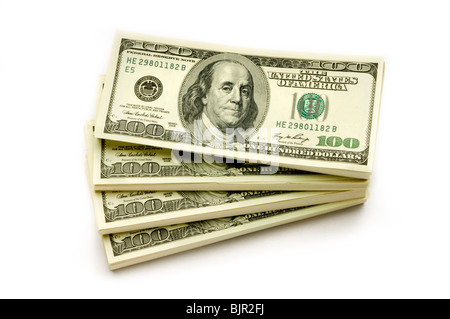 Stapel von Amerika Geld Stockfoto