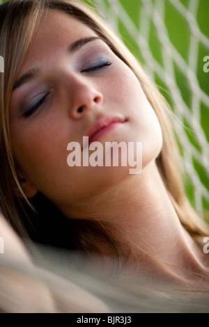 Teenager-Mädchen schlafen Stockfoto