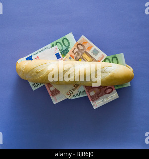 Geld-sandwich Stockfoto