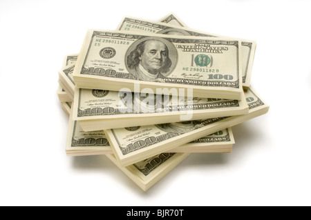 Stapel von Amerika Geld Stockfoto