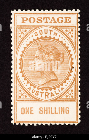 Briefmarke aus South Australia, die Darstellung der Königin Victoria Stockfoto