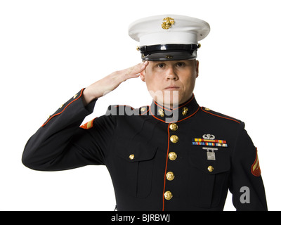 US-Marine grüßen Stockfoto