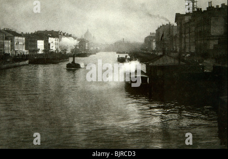 Der Fontanka in St Petersburg, Russland, 1900 s. Künstler: Fred Boisson Stockfoto