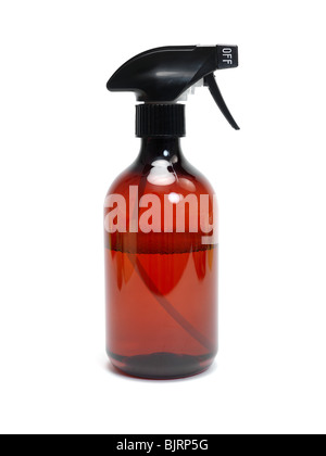 Umweltschonende Reinigung Produkte, die isoliert auf einem weißen Hintergrund Stockfoto