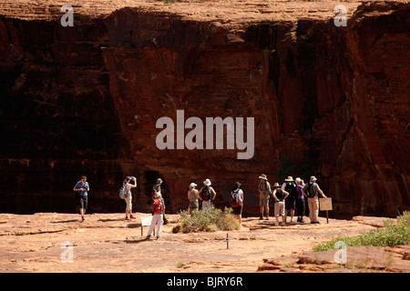 Reisegruppe im Kings Canyon, Teil des Watarrka National Park, Northern Territory, Australien Stockfoto