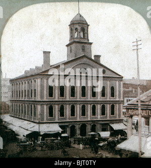 Faneuil Hall, Boston, Massachusetts, USA, Ende des 19. Jahrhunderts. Artist: Unbekannt Stockfoto