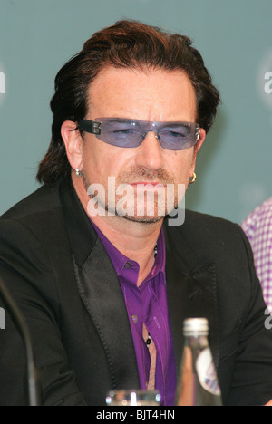 BONO G8 Gipfel 2005 GLENEAGLES Schottland 08 Juli 2005 Stockfoto