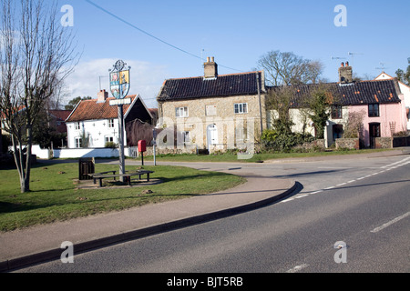 Ferienhäuser Dorf Snape, Suffolk Stockfoto