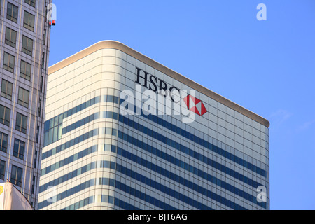 HSBC-zentrale, Canary Wharf, London. Stockfoto