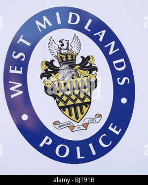 West Midlands Police singen, Birmingham, Großbritannien 2010 Stockfoto