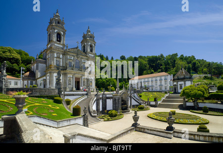 Portugal, Costa Verde, Minho Bezirk, Braga, der Bom Jesus Heiligtum Stockfoto