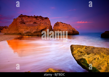 Der Strand von Praia da Rocha, Algarve, Portugal. Stockfoto