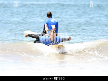 DAVID CHOKACHI Projekt speichern unsere SURF 1. jährliche SURFATHON CELEBRITY SURF CONTEST SANTA MONICA LOS ANGELES CA USA 05 April Stockfoto