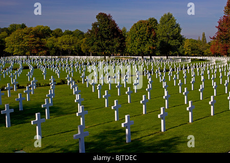 US-Soldatenfriedhof Madingley Cambridge England Gräber Kreuze Stockfoto