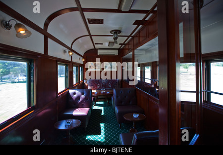 Der Rovos Rail-Luxuszug Reisen zwischen Kapstadt und Pretoria, Südafrika Stockfoto