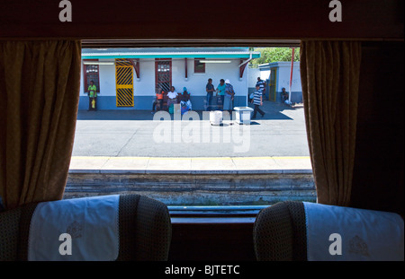 Südafrika, dem Rovos Rail Luxuszug in der Hugenotten-station Stockfoto