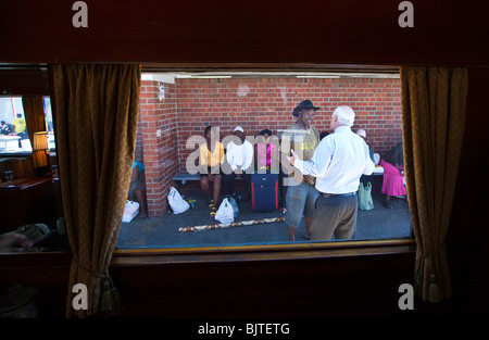 Südafrika, dem Rovos Rail Luxuszug in der Hugenotten-station Stockfoto