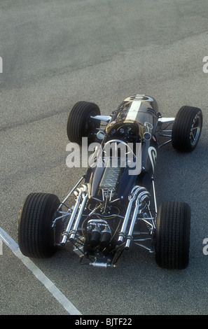 Anglo-American Racing Eagle F1 Auto 1967 zeigt Weslake V12-Motor. Stockfoto