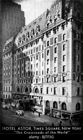 Das Hotel Astor, Times Square, New York, c 1930. Artist: Unbekannt Stockfoto