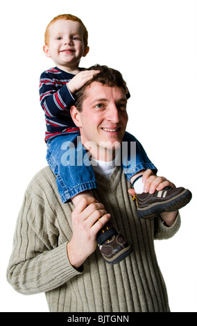 Vater mit Sohn Stockfoto