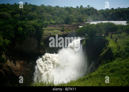 Murchison fällt von der Victoria-Nil aus gesehen. Uganda Stockfoto