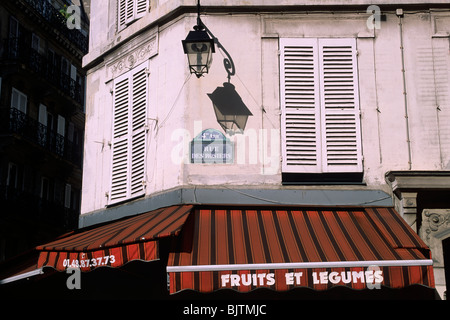 Paris, Marais, Rue de Rosiers Stockfoto
