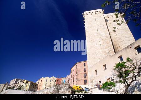 Torre dell'Elefante, Elefantenturm, Cagliari, Sardinien, Italien Stockfoto