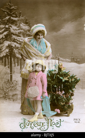 "Joyeux Noel', c 1900-1929 (?). Artist: Unbekannt Stockfoto