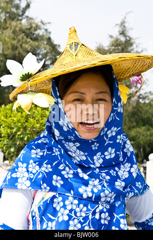 Huian Frau in Dazuo, Fujian, China. Stockfoto