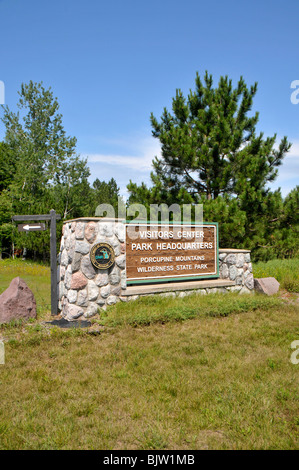 Porcupine Mountains Wildnis State Park obere Halbinsel Michigan Stockfoto