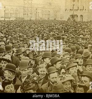 Publikum bei der Eröffnung des kolumbianischen Ausstellung, Chicago, Illinois, USA, 1893 Künstler: BW Kilburn Stockfoto