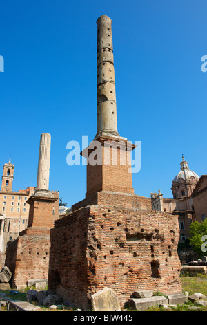 Spalten im römischen Forum Stockfoto