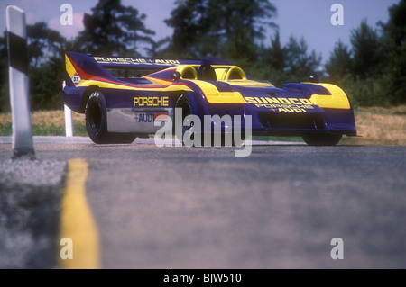 Porsche 917/30 Can Am Rennwagen, angetrieben von Mark Donahue Stockfoto