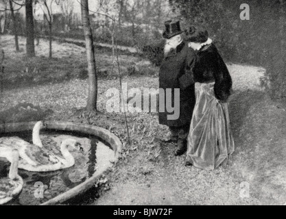 Auguste Rodin, französischer Bildhauer, 1895. Artist: Unbekannt Stockfoto