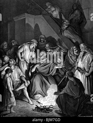 Peter, + ca. 64 AD, Apostel, Szene "die Opferbereitschaft von Peter', holzstich von Gustave Dore, Jahrhundert, Artist's Urheberrecht nicht gelöscht werden Stockfoto