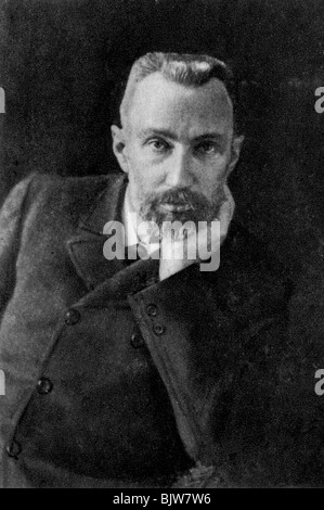 Pierre Curie, französischer Chemiker und Physiker, 1899. Artist: Unbekannt Stockfoto