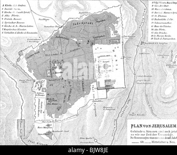 Geographie/Reise, Palästina, Jerusalem, Stadtansichten/Stadtansichten