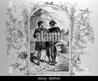 Literatur, 'Faust I', 12. Szene 'Garten', Gretchen und Schwester