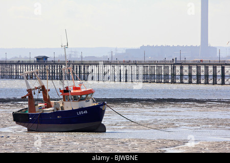 Southend Pier ist ein bedeutendes Wahrzeichen in Southend-on-Sea Essex England uk gb Stockfoto