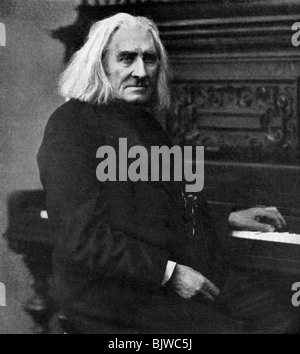 Franz Liszt, ungarischer Pianist und Komponist, 1886 (1951). Artist: Unbekannt Stockfoto