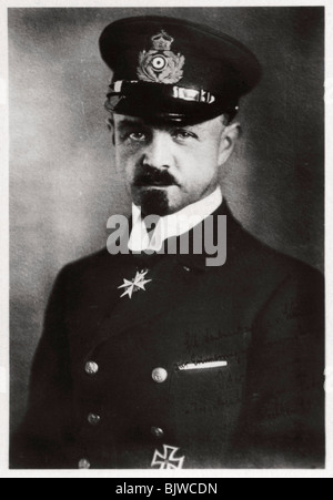 Kapitän Peter Strasser, deutsche Luftschiff Flotte Commander, Weltkrieg I, 1916-1918 (1933). Artist: Unbekannt Stockfoto