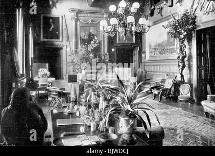 Ein Salon, Sandringham House, Norfolk, 1910. Artist: Unbekannt Stockfoto